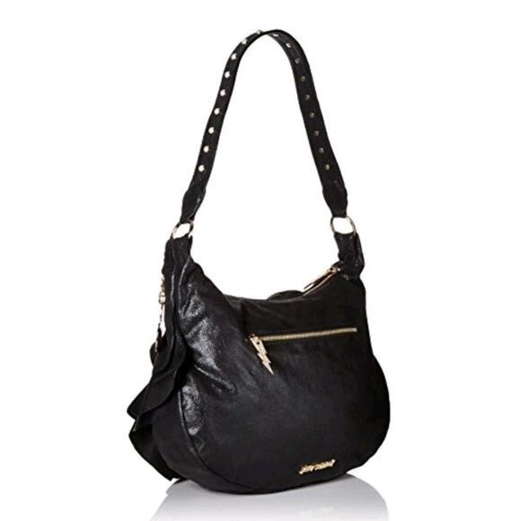 BETSEY JOHNSON JUST FOR THE FRILL OF IT Boho BLACK Vitage - Picture 2 of 9